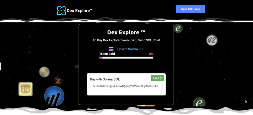 Dex Explore Landing Page