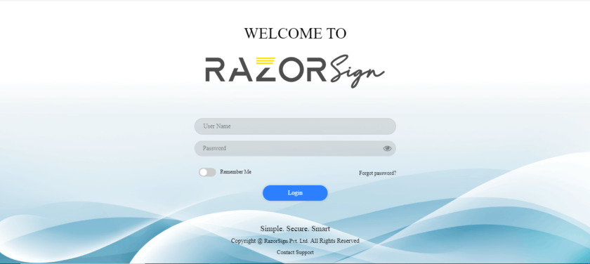 RazorSign Landing Page