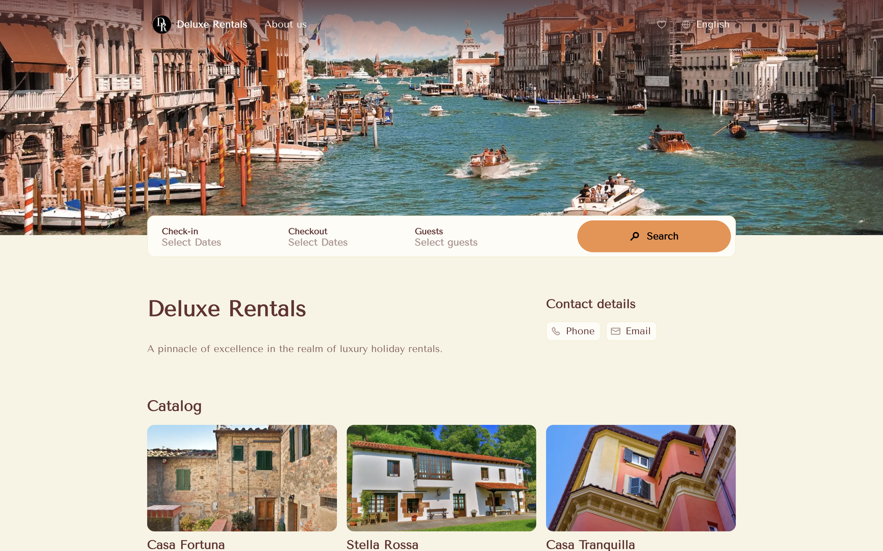 Bookingmood Website created with our website builder