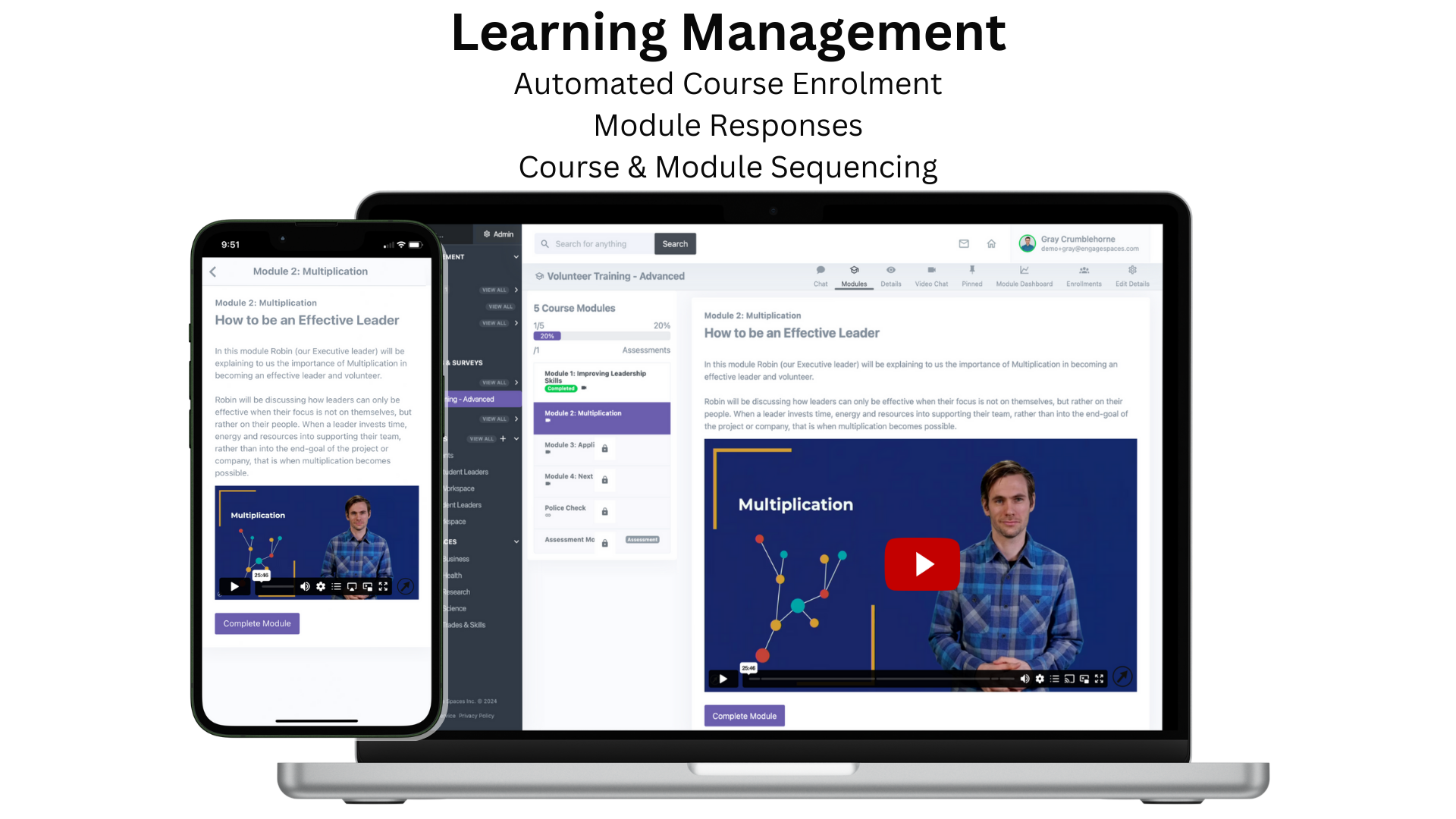 Engage Spaces Learning Management
