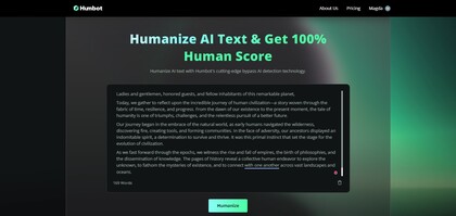 Humbot AI screenshot