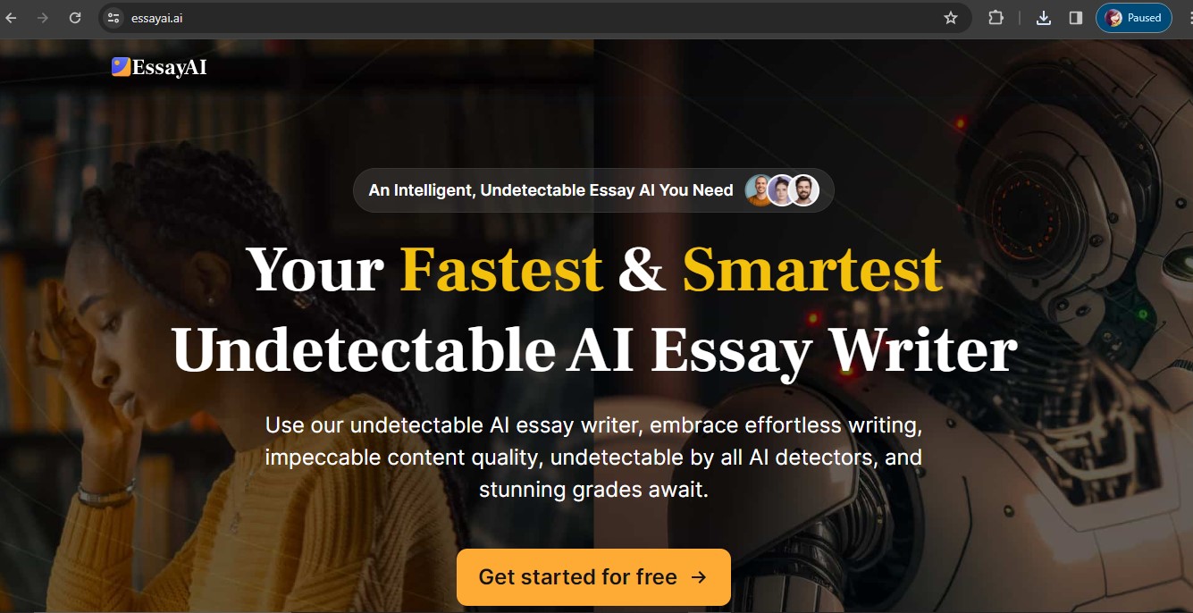 Essay AI AI Essay Writer - Undetectable AI & 100% Human Score.