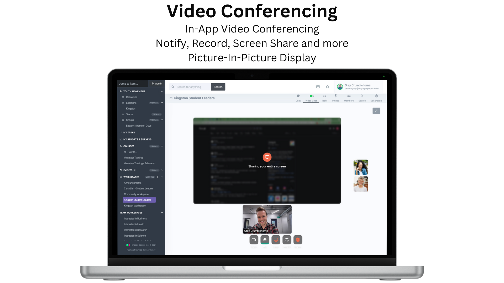 Engage Spaces Videoconferencing