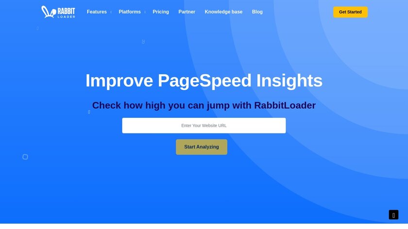 RabbitLoader Landing Page