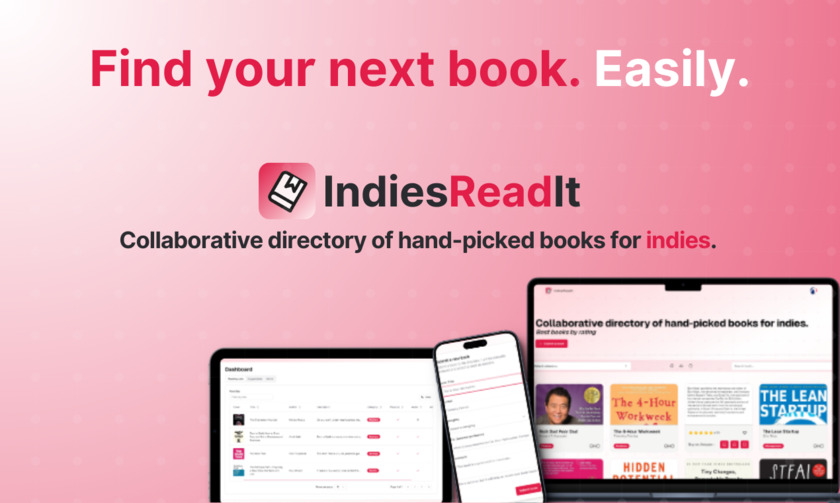 IndiesReadIt Landing Page