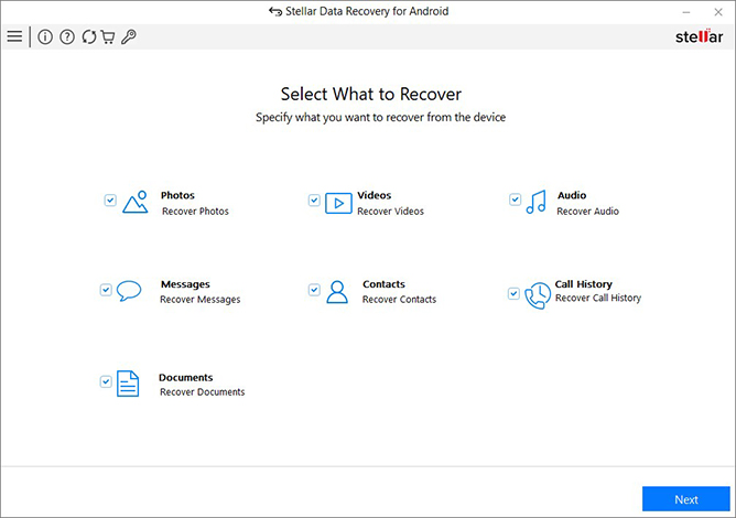 STELLAR DATA RECOVERY FOR ANDROID STELLAR DATA RECOVERY FOR ANDROID