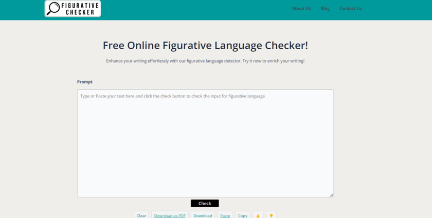 Figurative Checker Landing Page