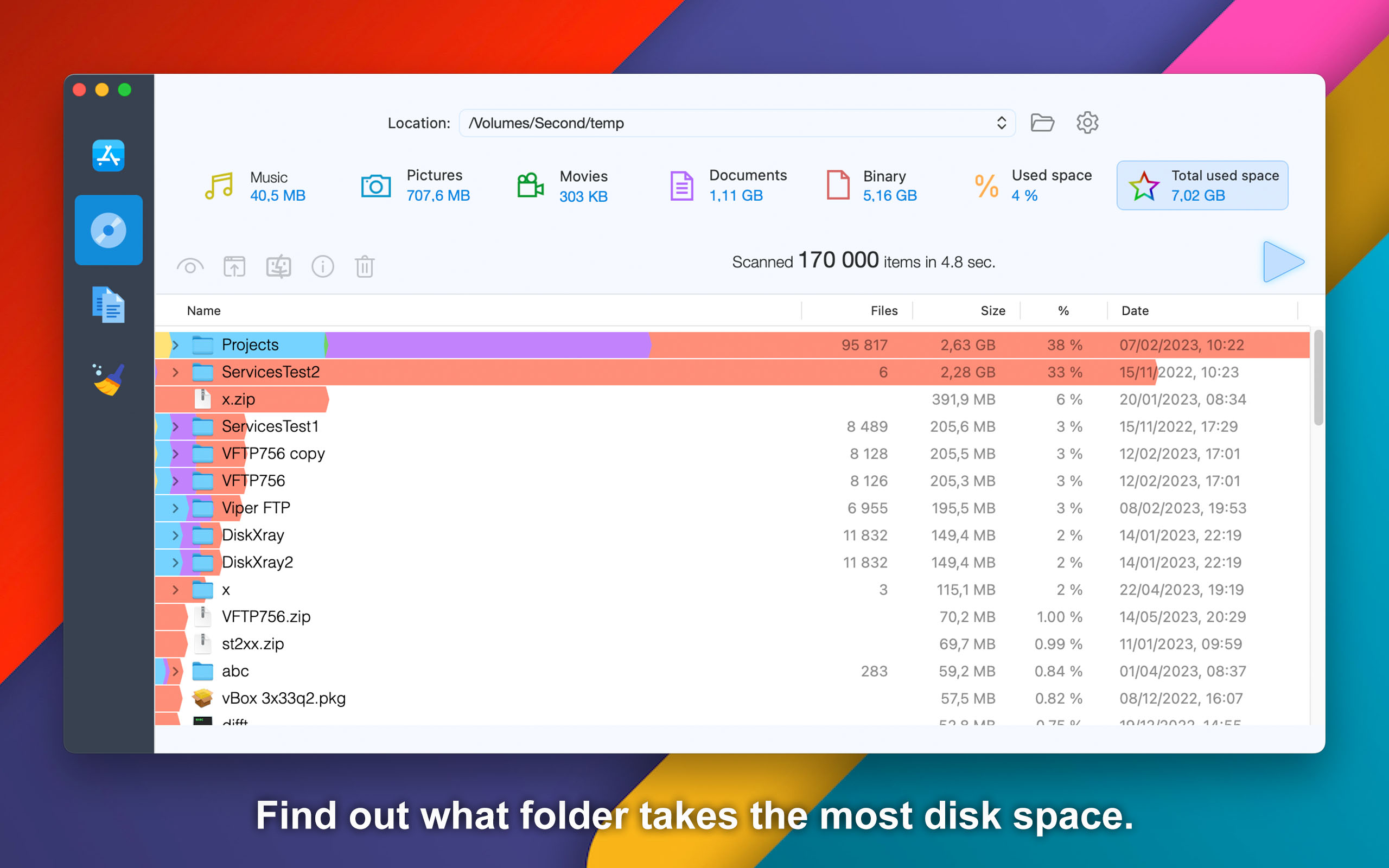 Disk Xray Scanner - Folder Analizer