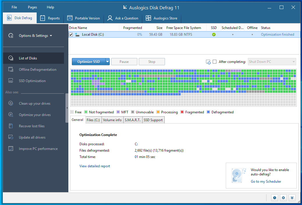 Auslogics Disk Defrag 