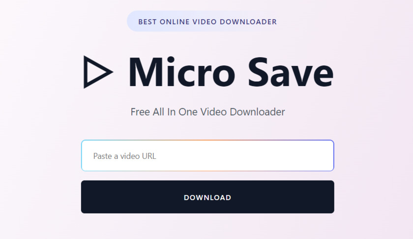 MicroSavefr.net Landing Page