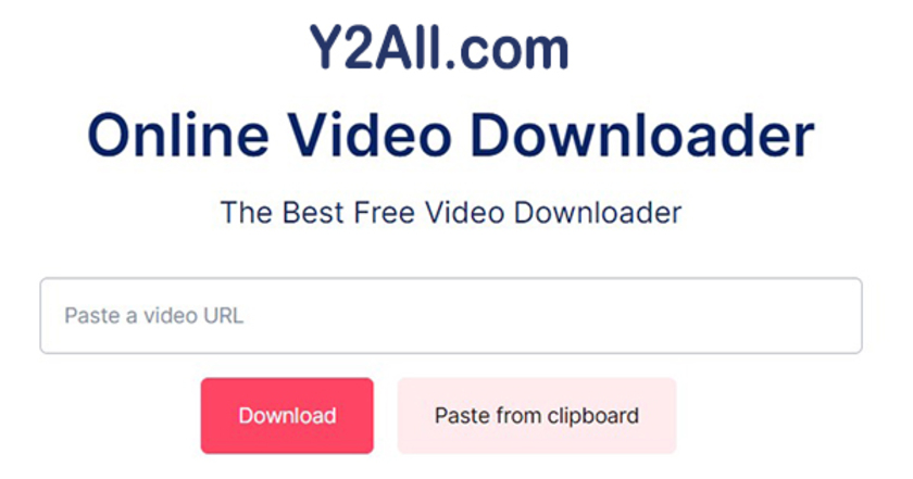 Y2All.com Landing Page