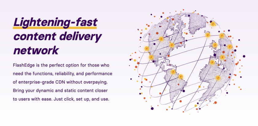 FlashEdge CDN Landing Page