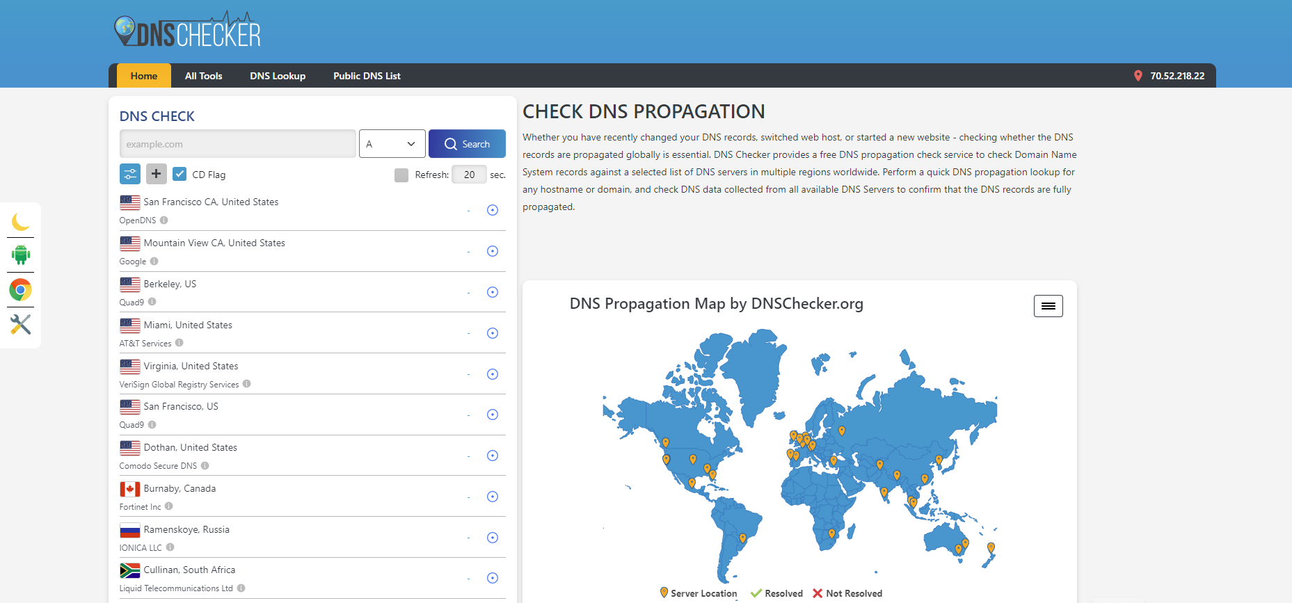 DNSChecker.org DNSChecker.org Home Page