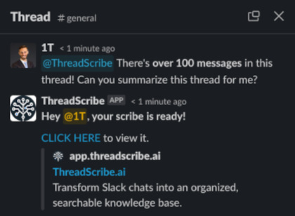 ThreadScribe.ai screenshot