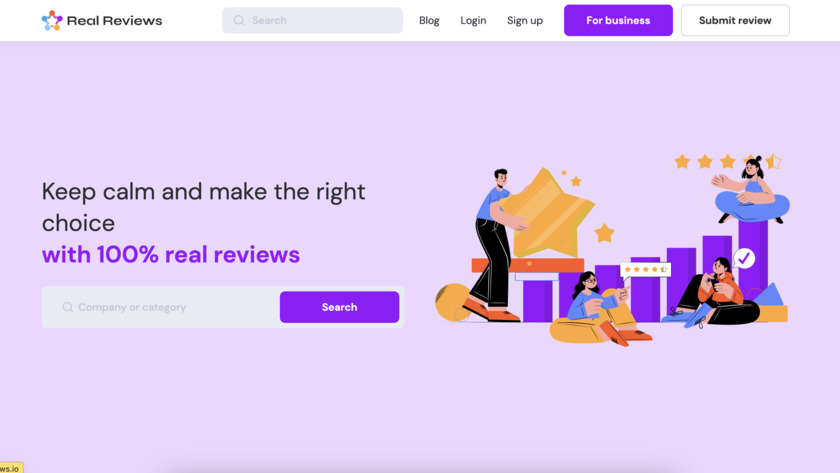 RealReviews.io Landing Page