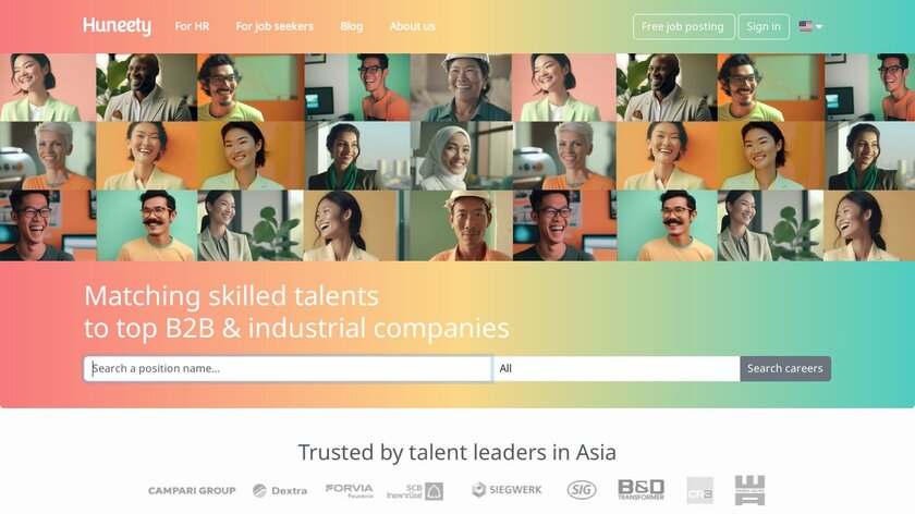 Huneety Landing Page