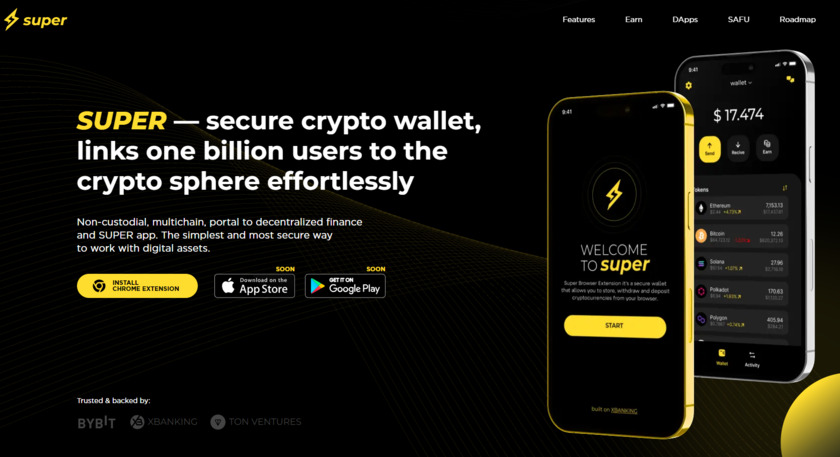SUPER DApp Landing Page