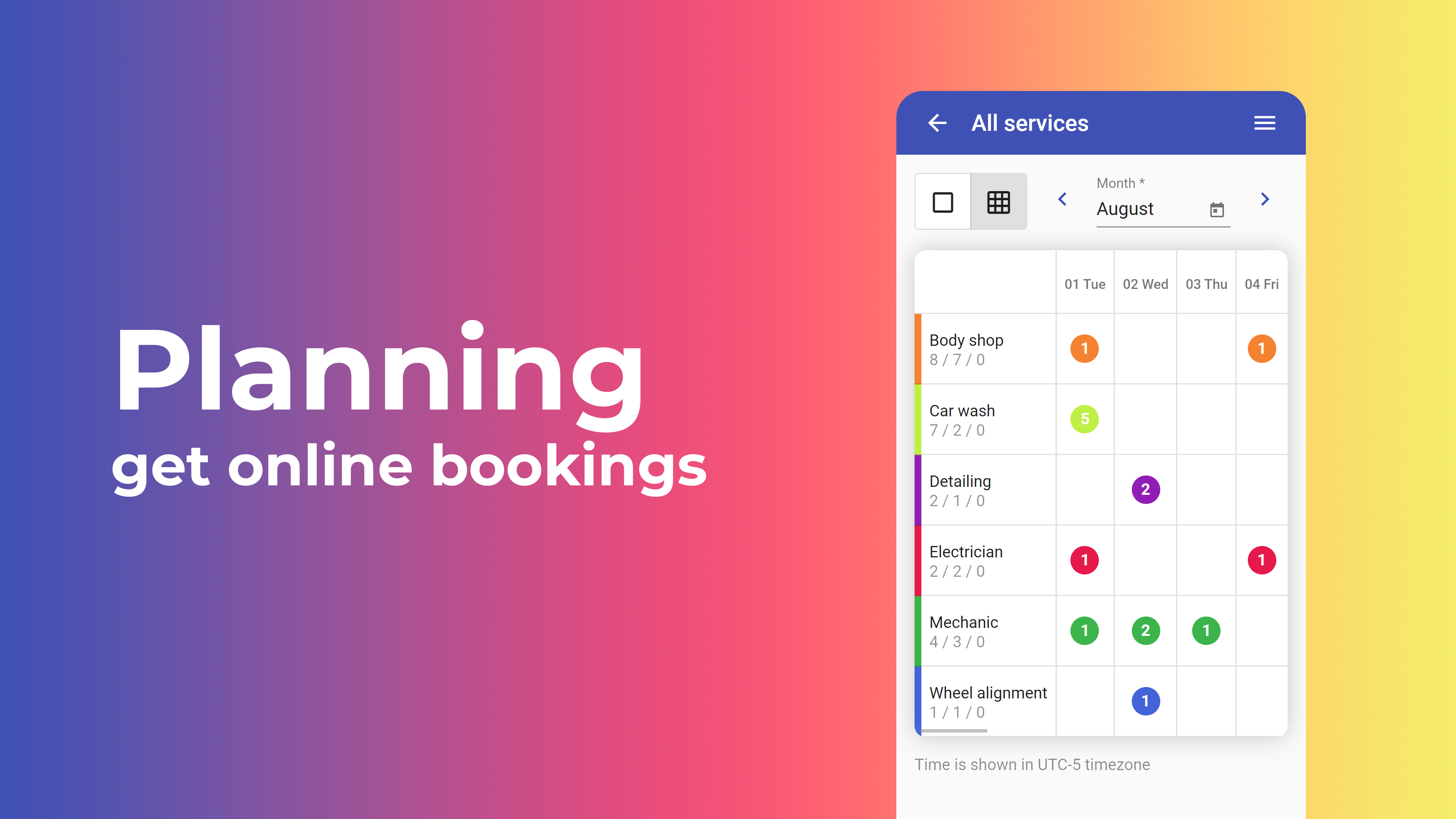 Upp Scheduling: calendar and online appointments platform
