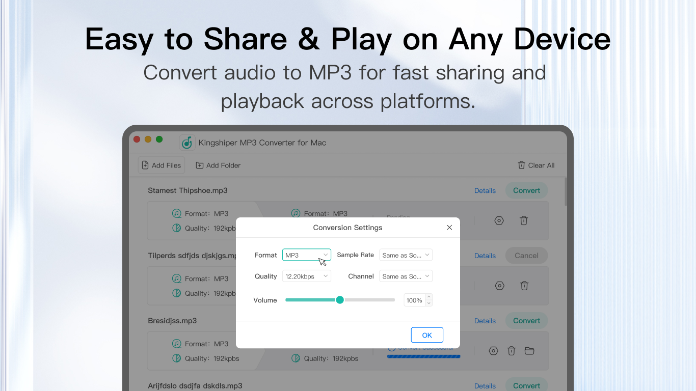 Kingshiper MP3 Converter for Mac 