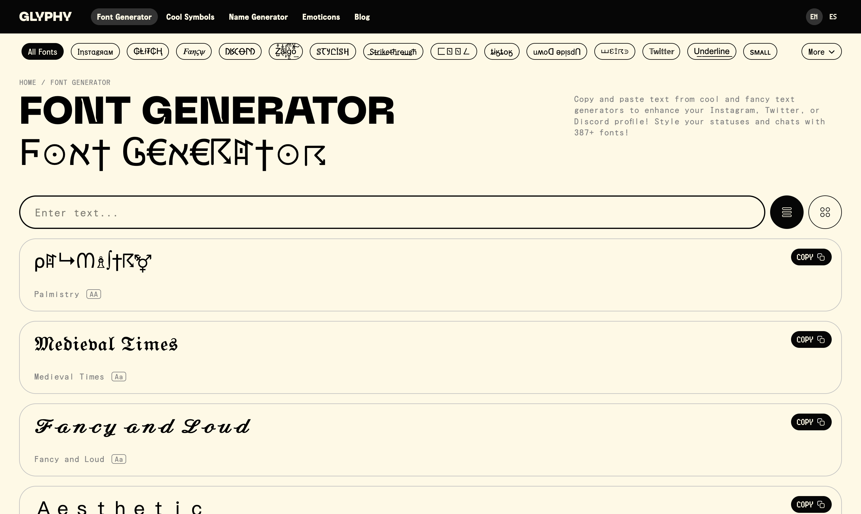 Glyphy Font Generator