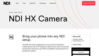 NDI HX Camera image