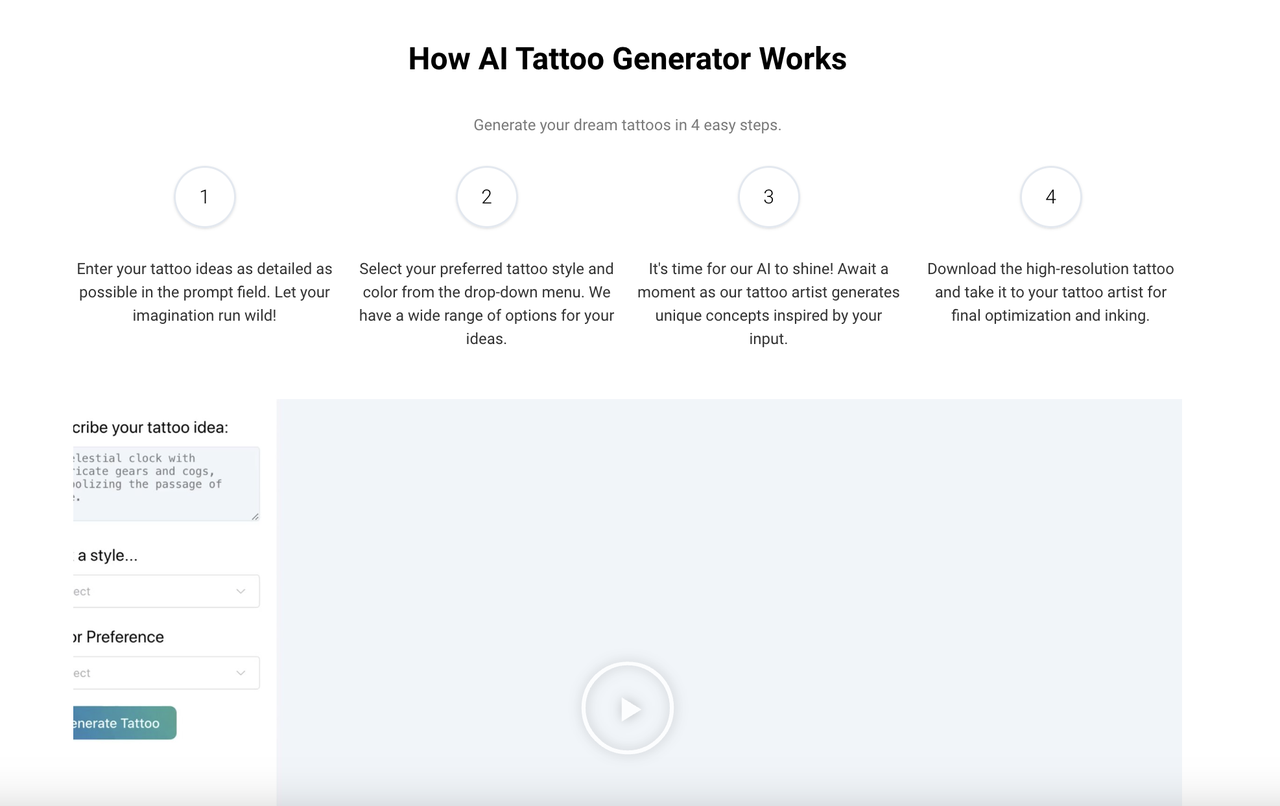 AI Tattoo Generators 