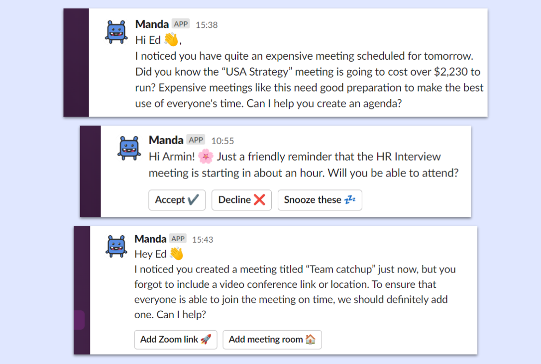 Project Manda AI meeting assistant