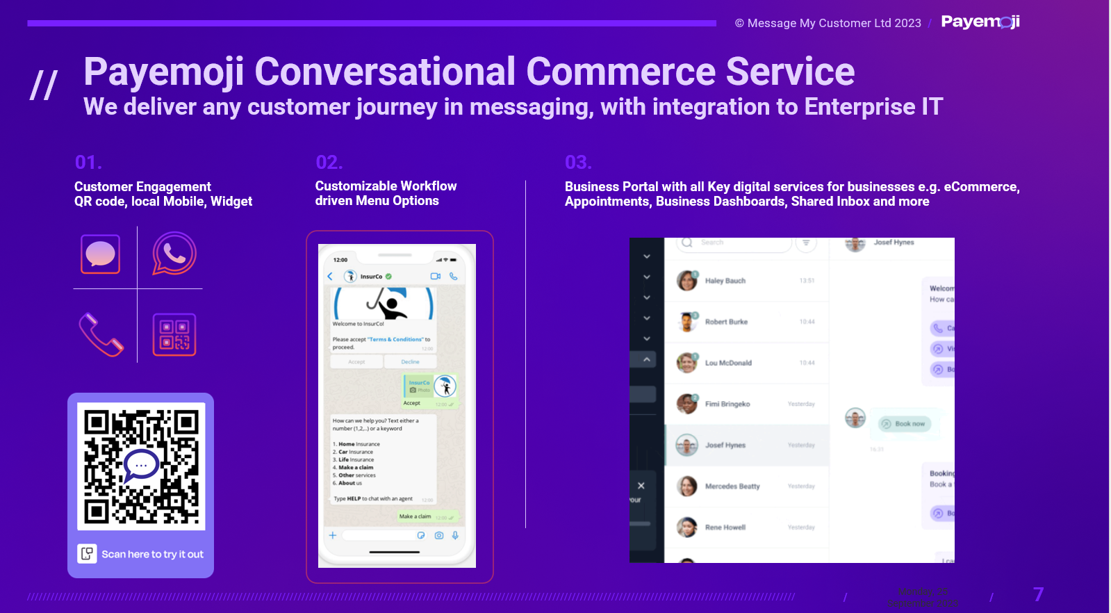 Conversational commerce Payemoji solution overview