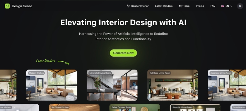 Designsense AI Landing Page