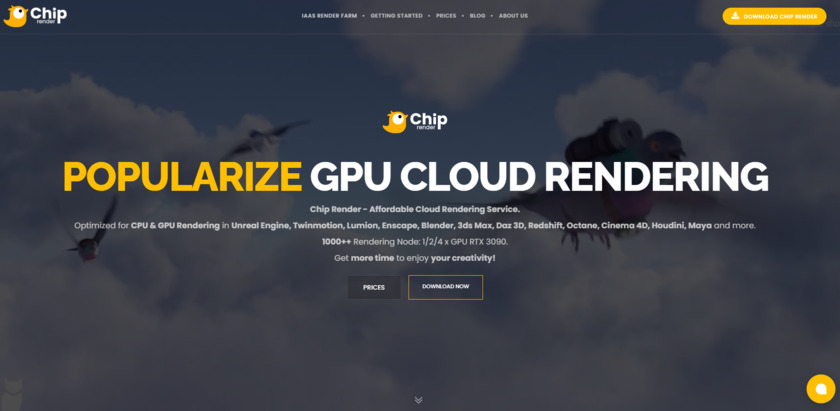 Chip Render Landing Page