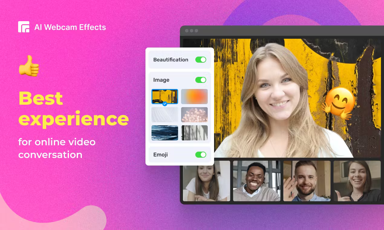 AI Webcam Effects Video calls new experience 