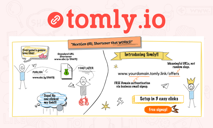 tomly.io Landing Page