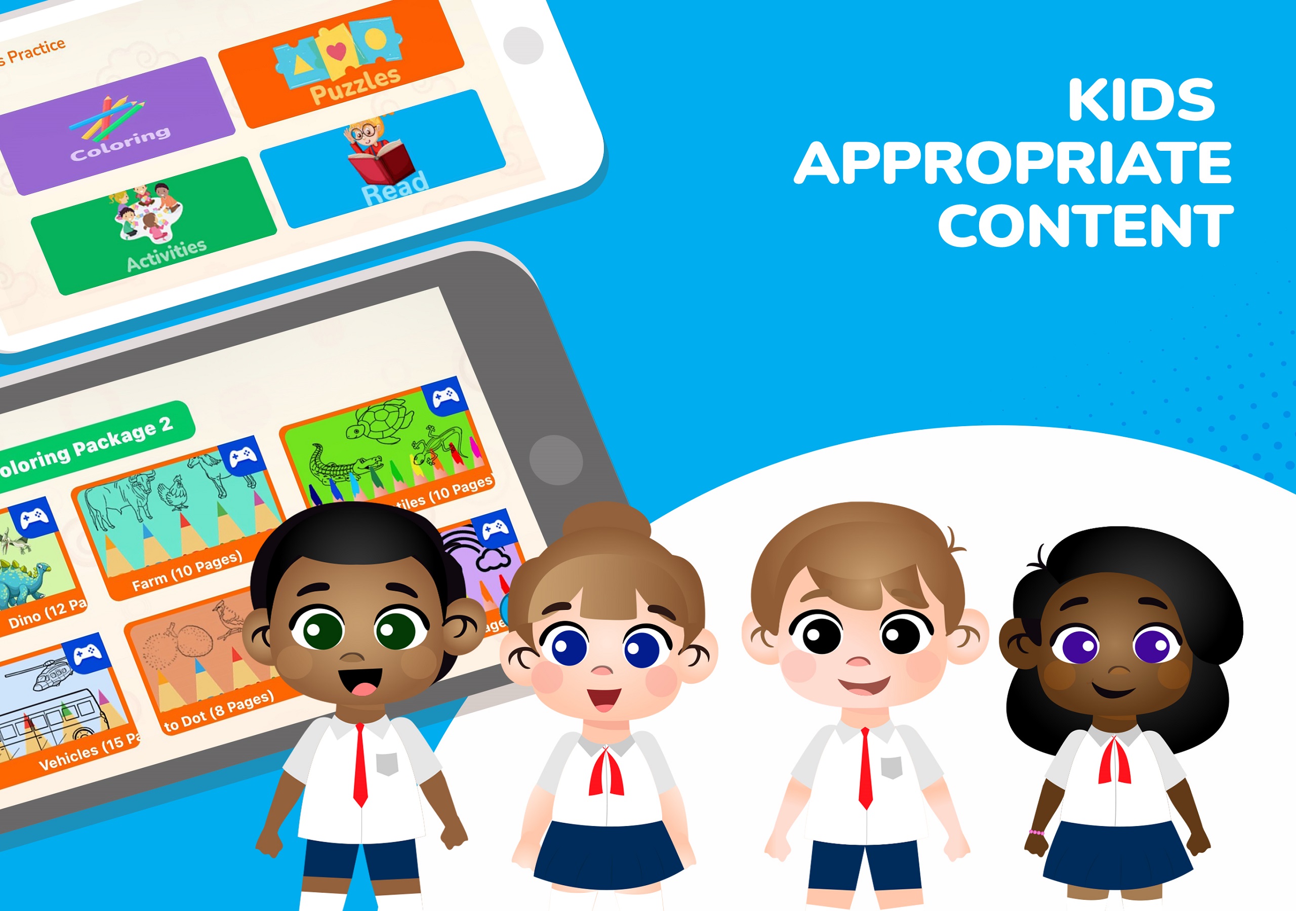 Tiny Genius App Kids Appropriate content on Tiny Genius App for Children