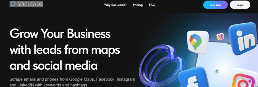 SOCLEADS Landing Page