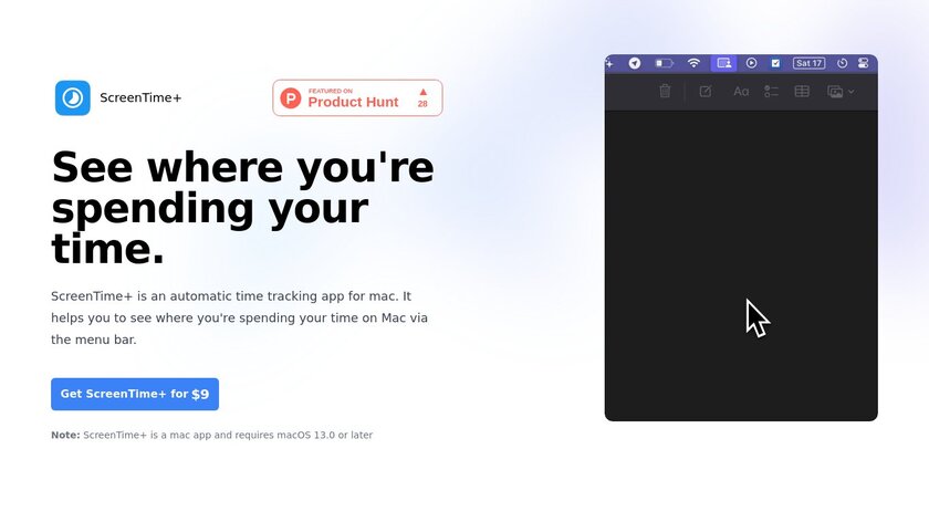 ScreenTime+ Landing Page