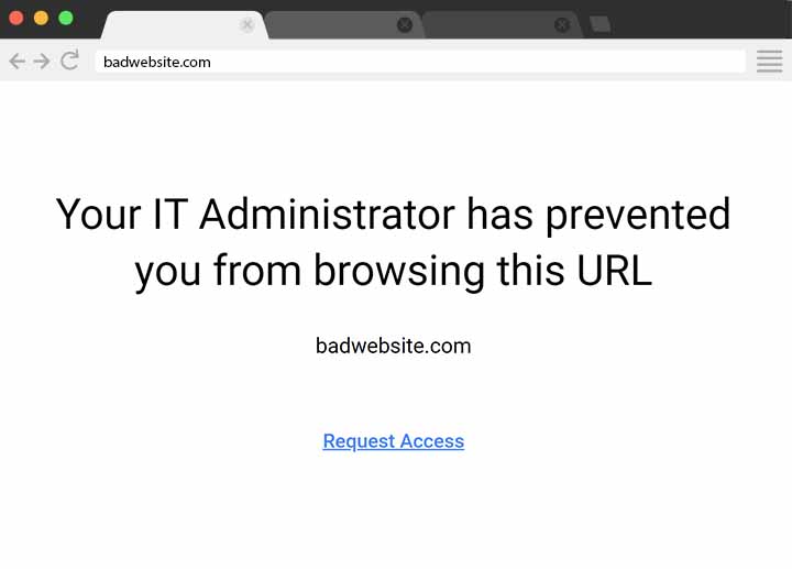 CurrentWare BrowseControl Present a custom website blocked message when a user visits a website blocked by CurrentWare BrowseControl