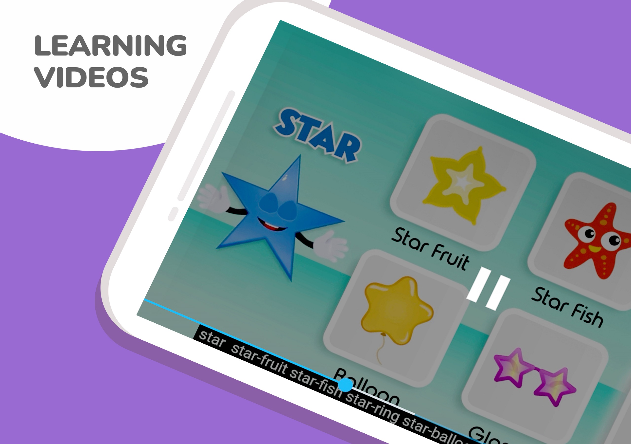 Tiny Genius App Tiny Genius App have learning videos for kids