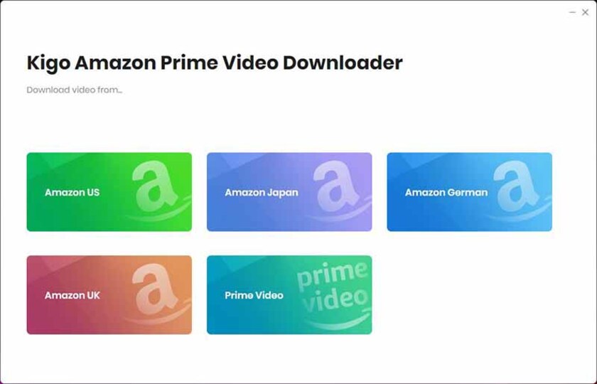 Kigo Amazon Video Downloader Landing Page