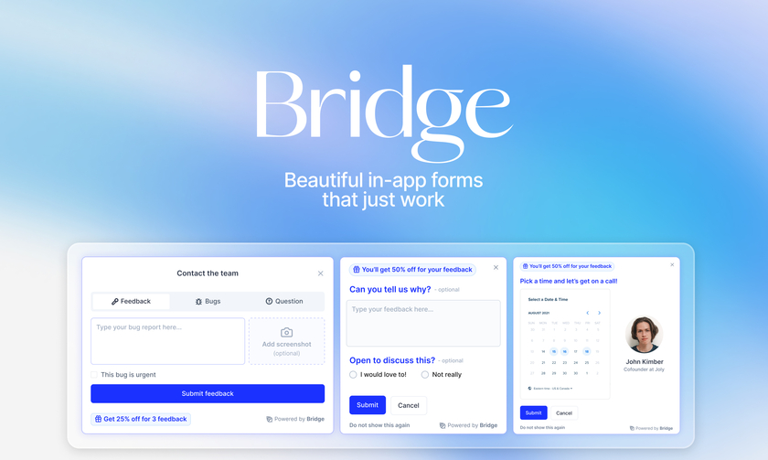 Get Bridge Landing Page