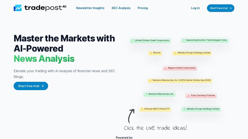 Tradepost.ai Landing Page