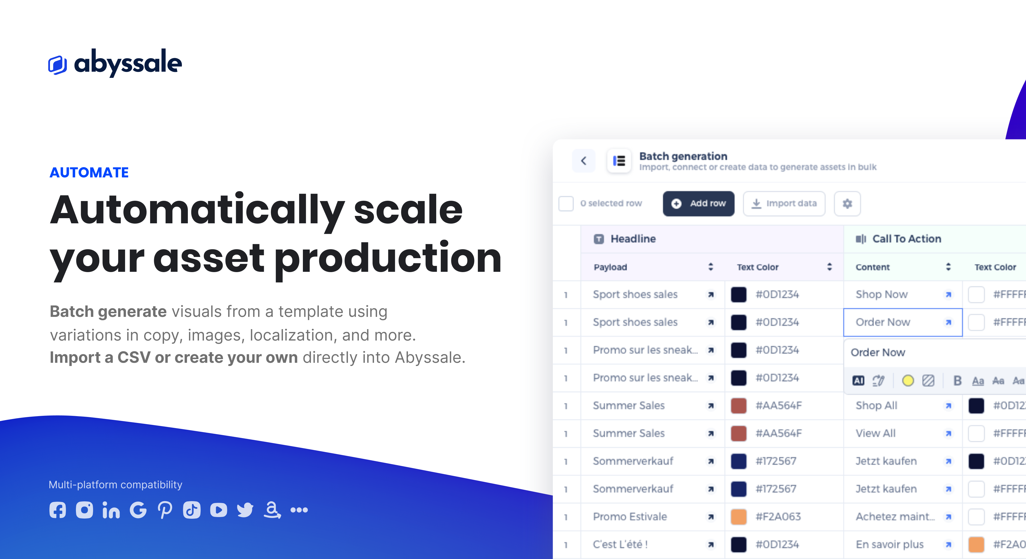 Abyssale Automatically scale your asset production