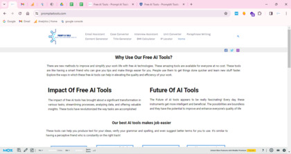 PromptAI Tools screenshot