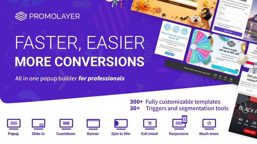 Promolayer Landing Page