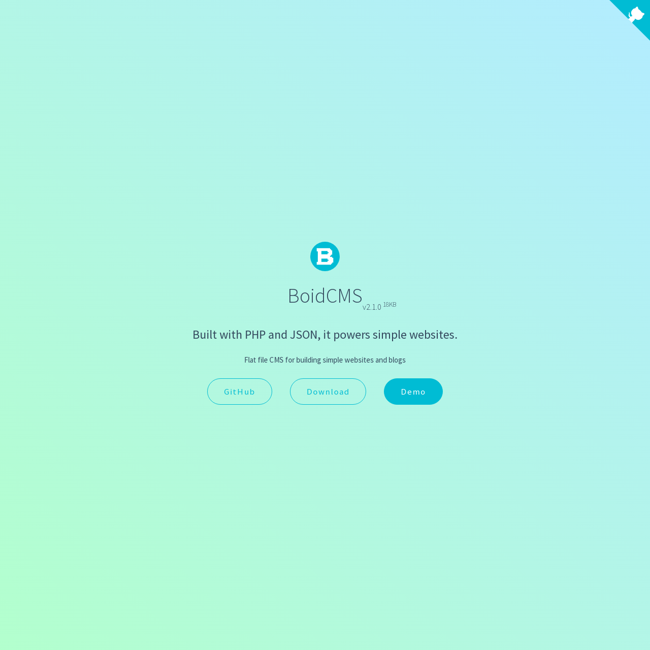 BoidCMS Screenshot