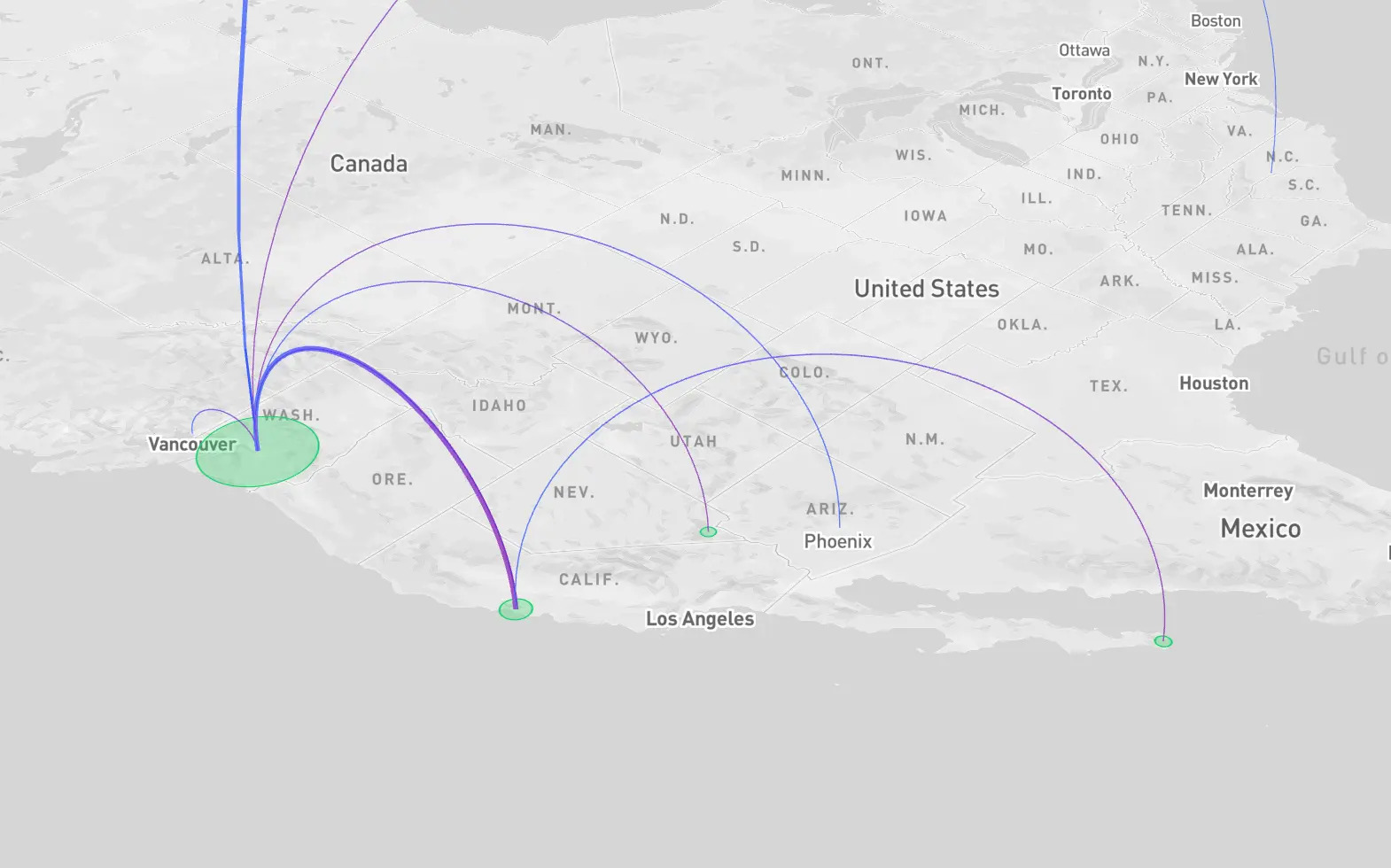 Flightmapper.io Map Visualization 