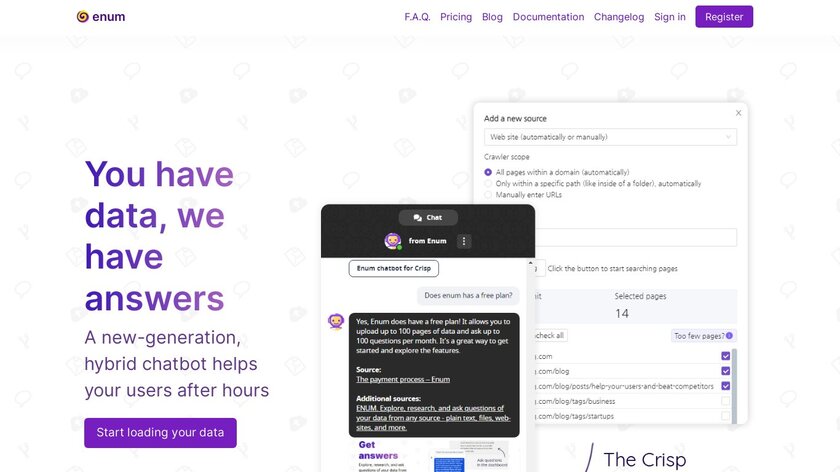 Enum Landing Page