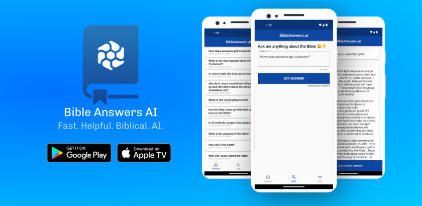 Bible Answers AI Landing Page