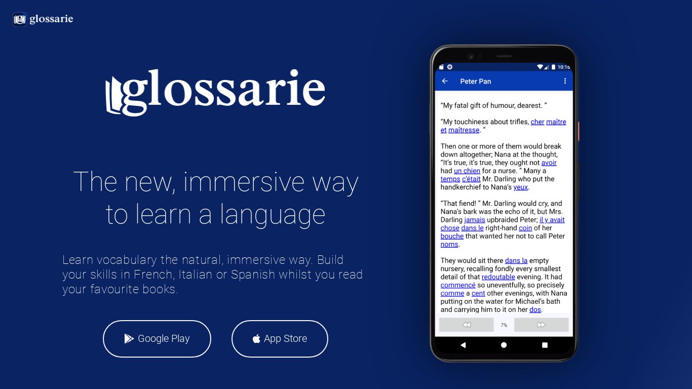 Glossarie Landing page