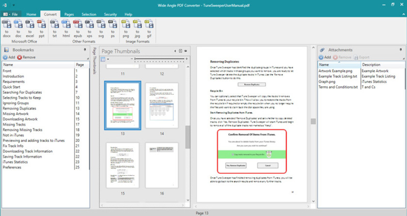 Wide Angle PDF Converter Landing Page