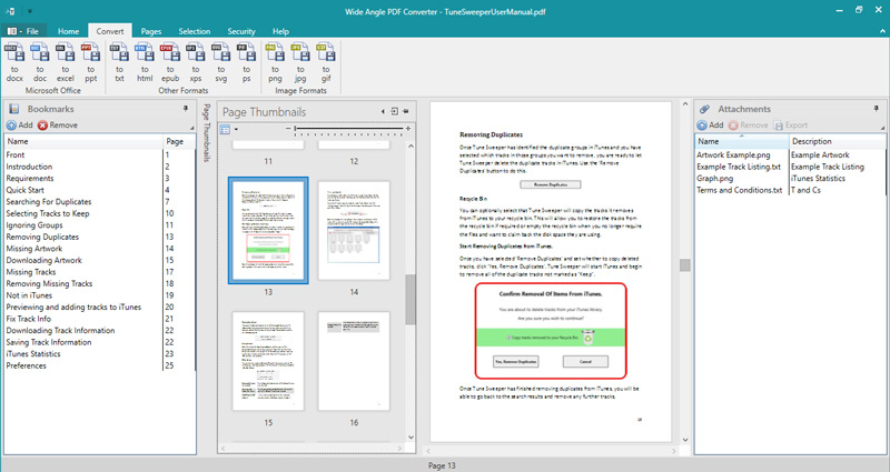 Wide Angle PDF Converter 